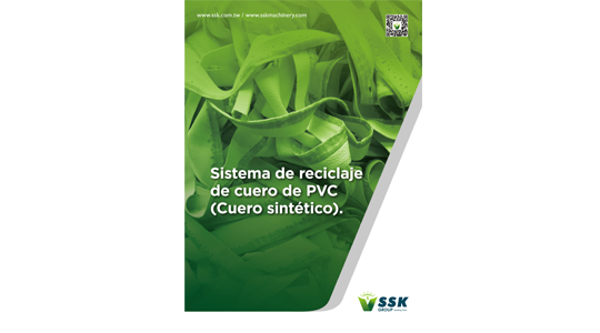 Sistema de reciclaje de cuero de PVC (Cuero sintético)